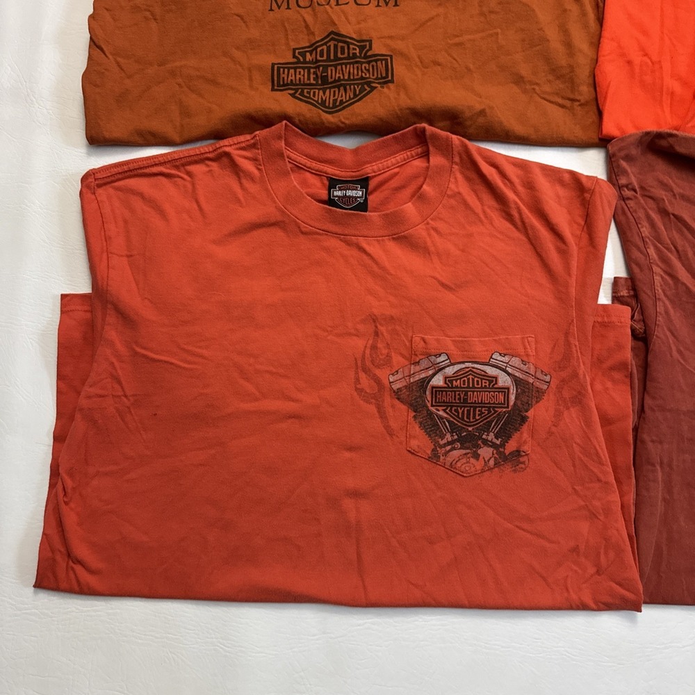 Lot Of 4 Harley-Davidson Motorcycles Mens Large T Shirts Y2K - 110 Years, Museum - Picture 6 of 10